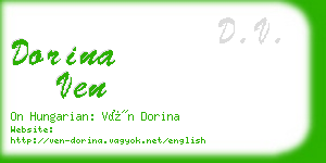 dorina ven business card